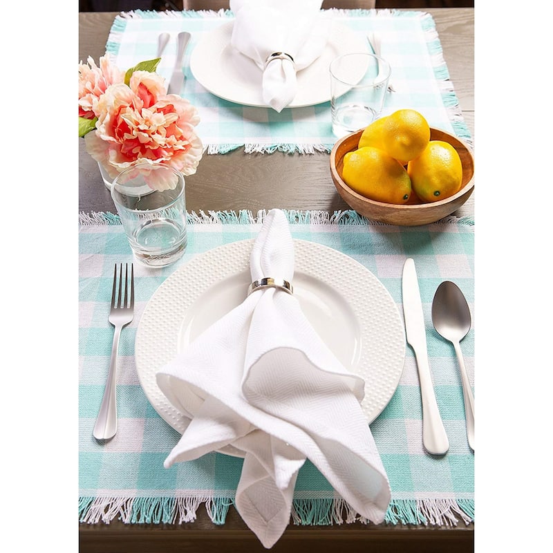 DII Heavyweight Fringed Placemat (Set of 6)