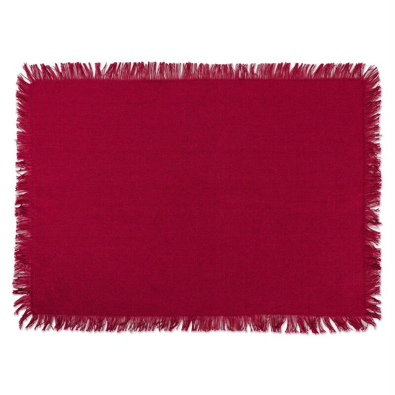 DII Heavyweight Fringed Placemat (Set of 6)