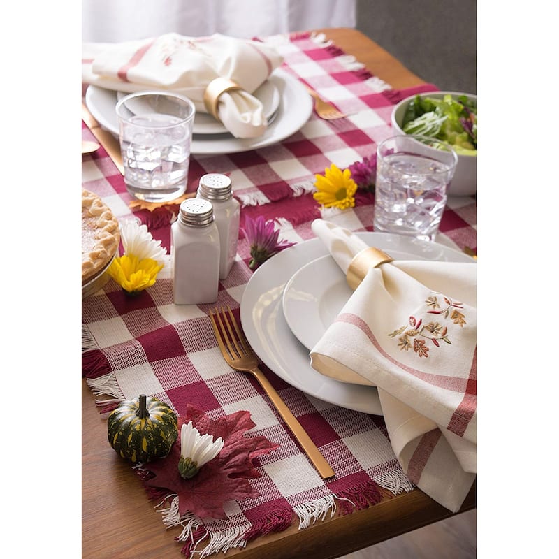 DII Heavyweight Fringed Placemat (Set of 6)