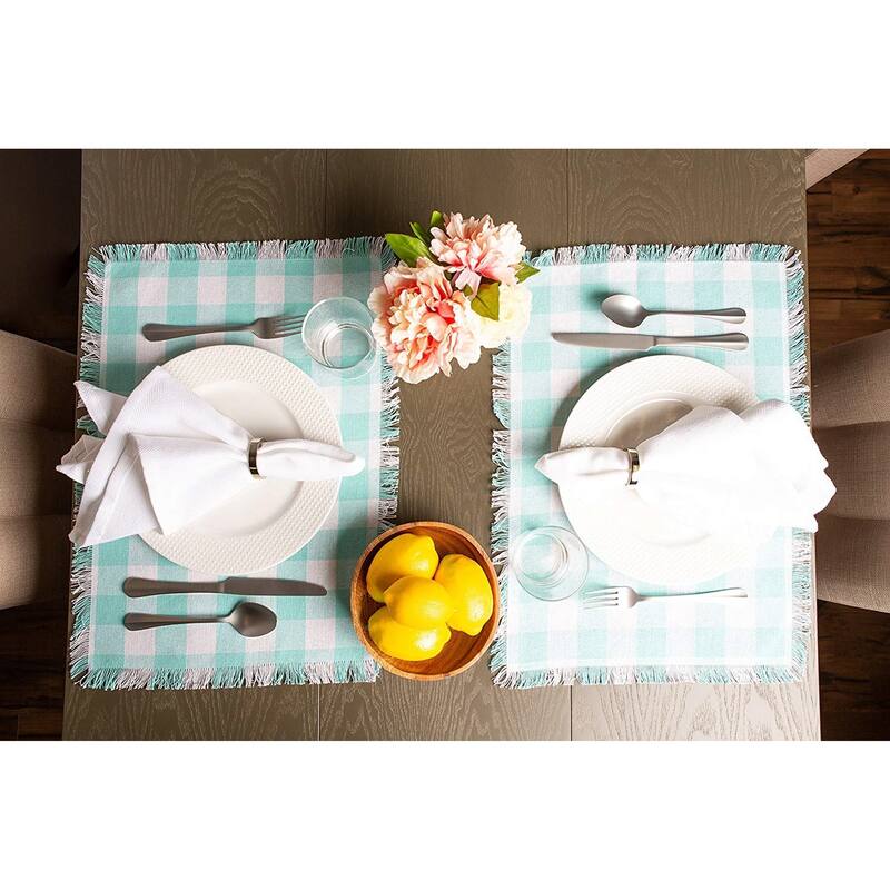 DII Heavyweight Fringed Placemat (Set of 6)