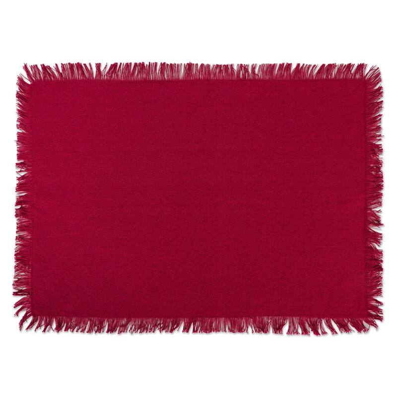 DII Heavyweight Fringed Placemat (Set of 6)