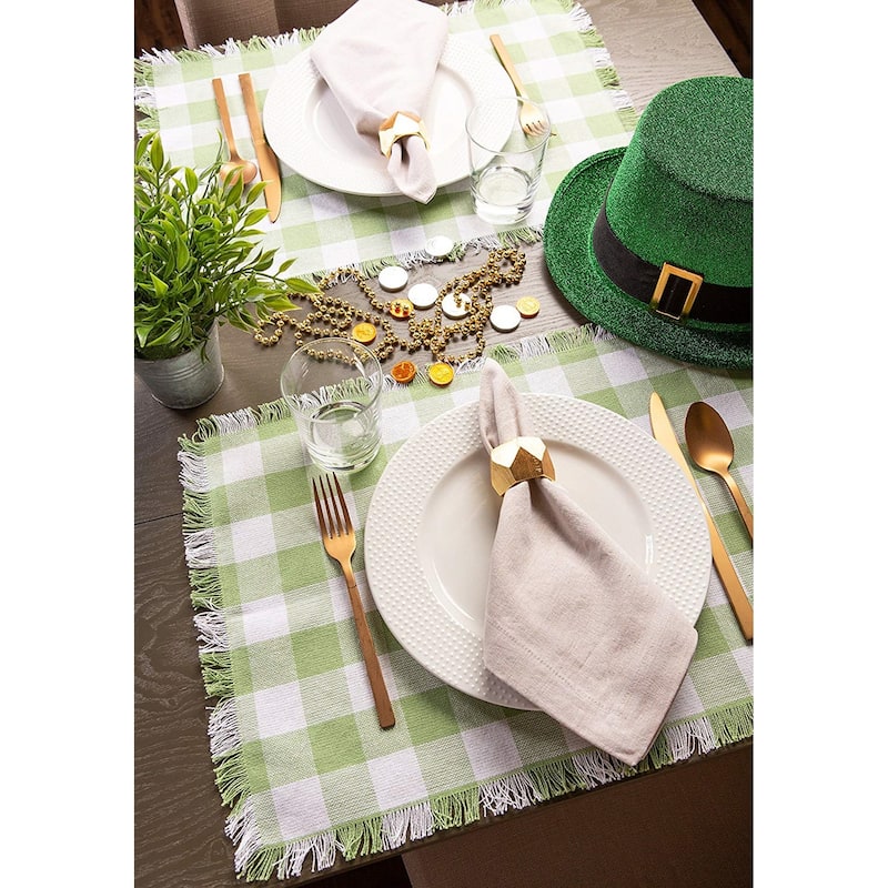 DII Heavyweight Fringed Placemat (Set of 6)