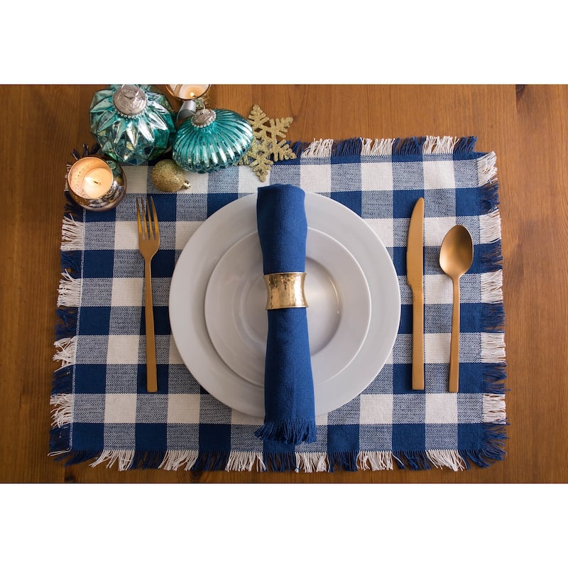DII Heavyweight Fringed Placemat (Set of 6)