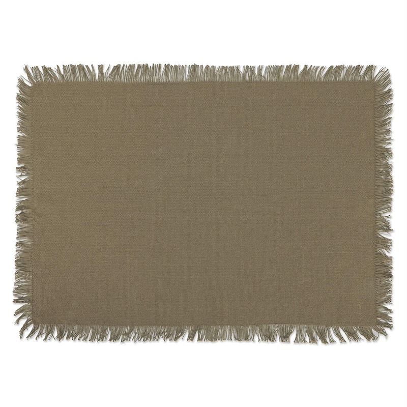 DII Heavyweight Fringed Placemat (Set of 6)