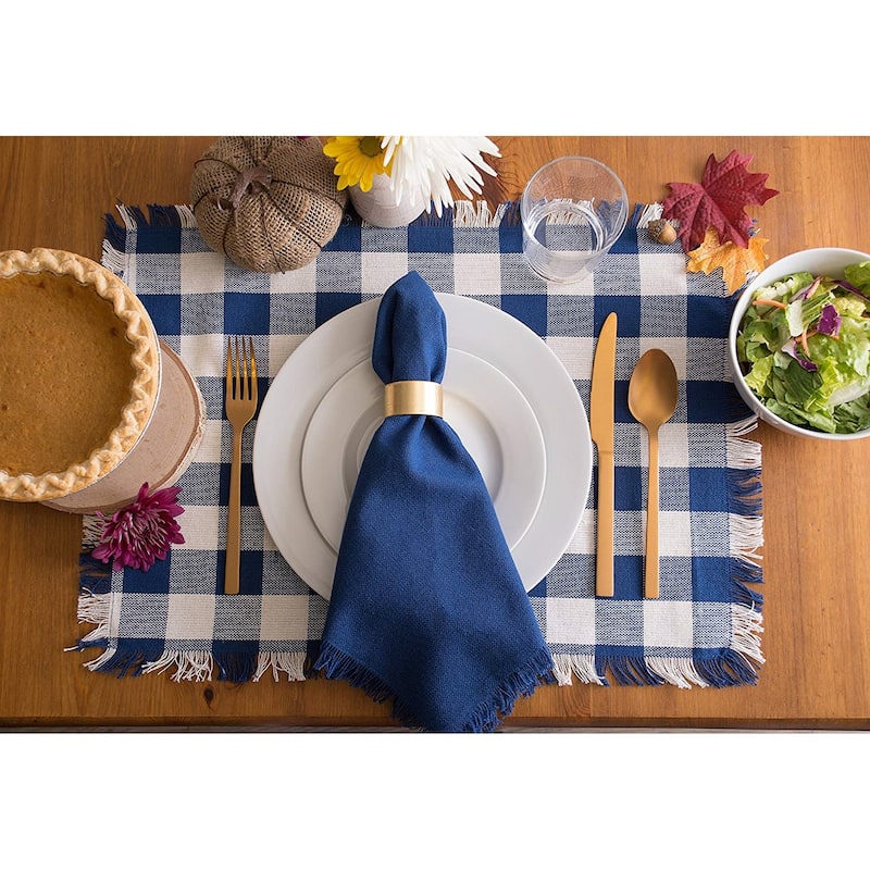 DII Heavyweight Fringed Placemat (Set of 6)