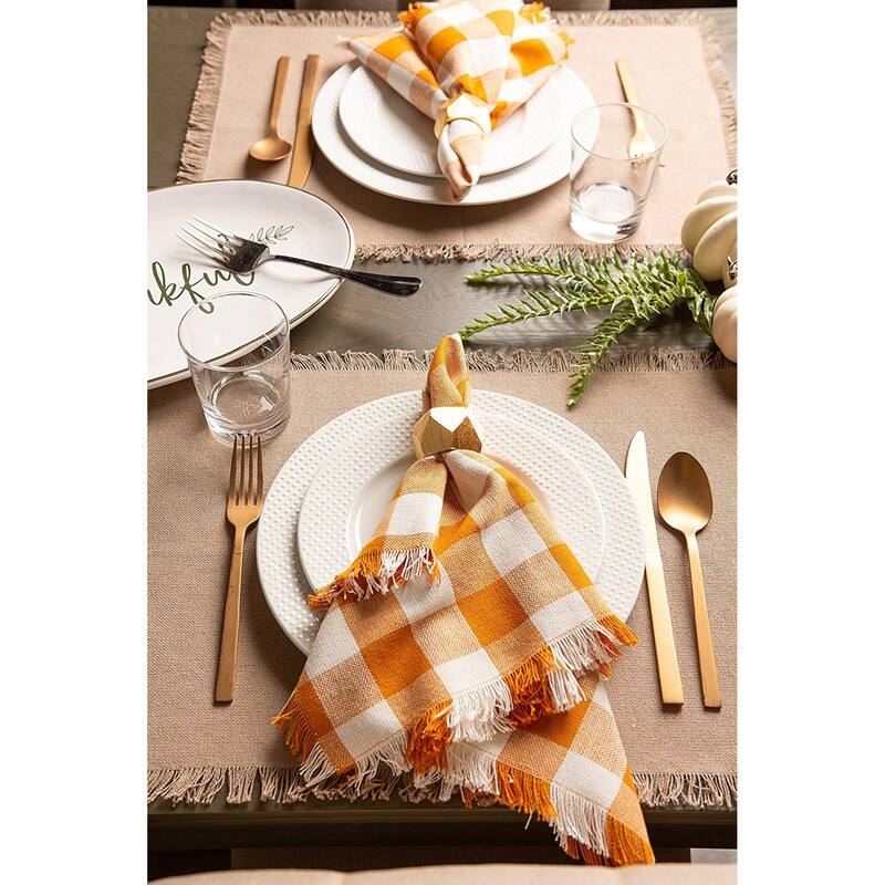 DII Heavyweight Fringed Placemat (Set of 6)