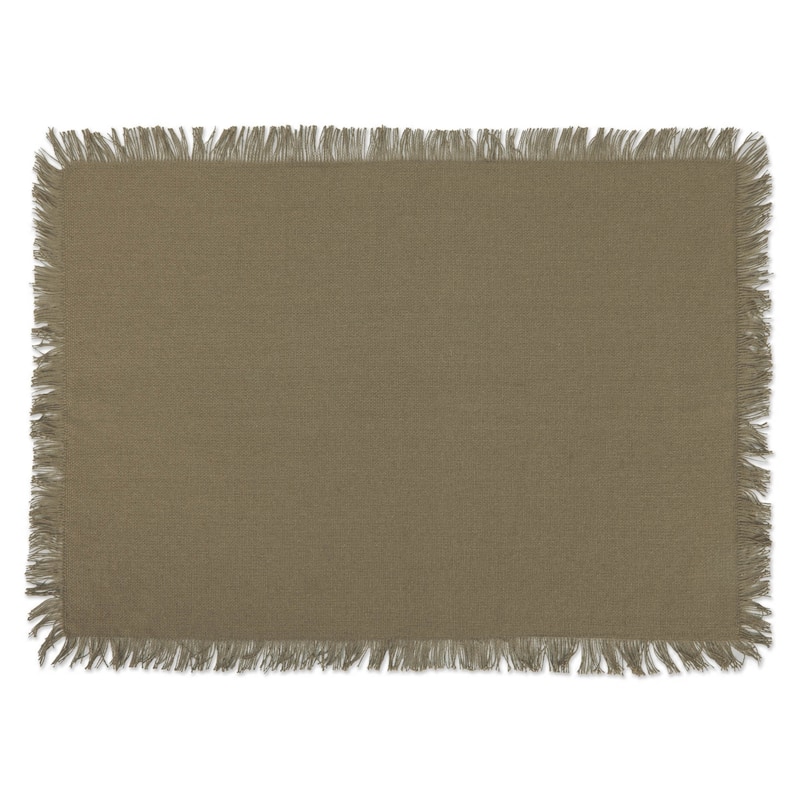 DII Heavyweight Fringed Placemat (Set of 6)