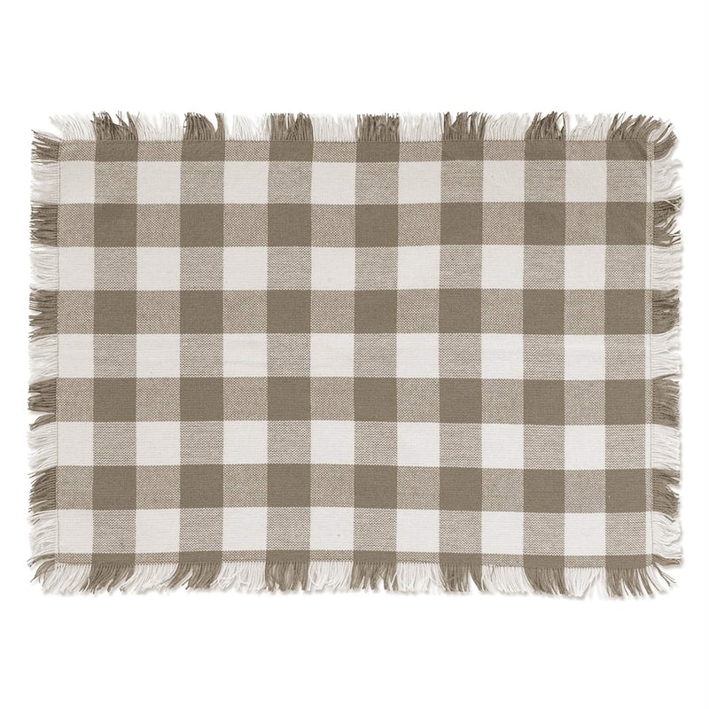 DII Heavyweight Fringed Placemat (Set of 6)