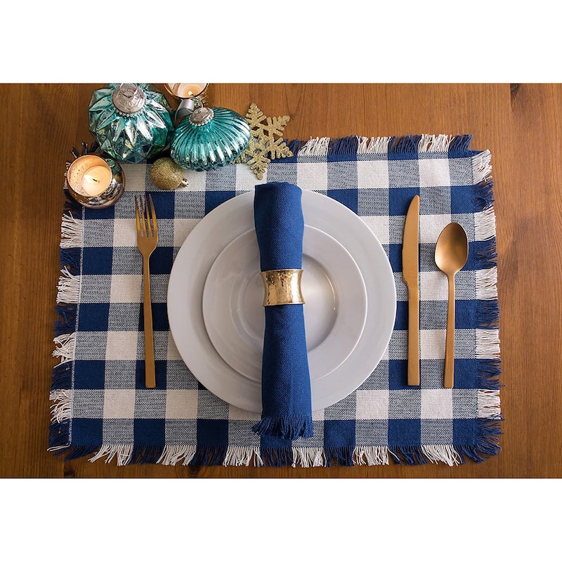 DII Heavyweight Fringed Placemat (Set of 6)