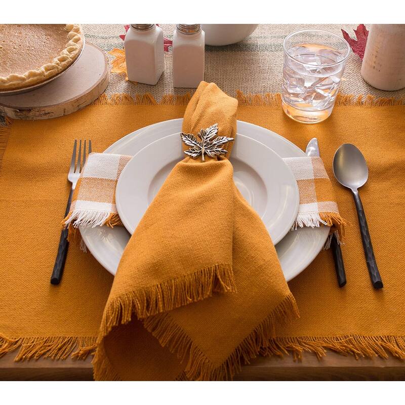 DII Heavyweight Fringed Placemat (Set of 6)