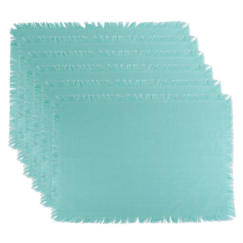 DII Heavyweight Fringed Placemat (Set of 6)