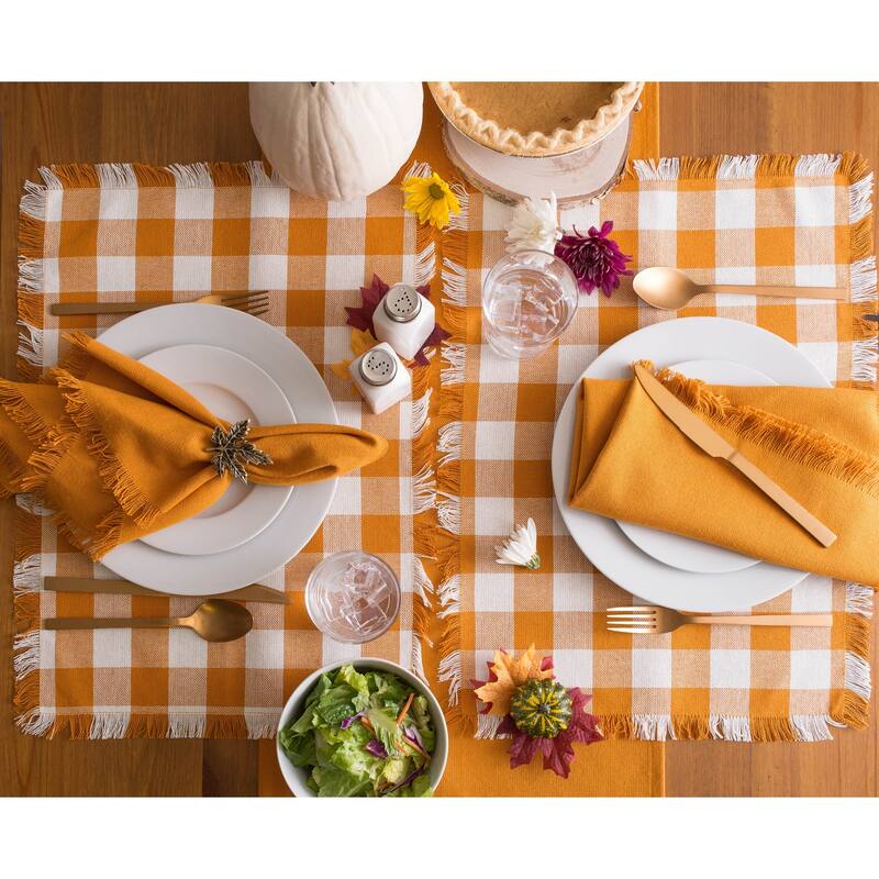 DII Heavyweight Fringed Placemat (Set of 6)