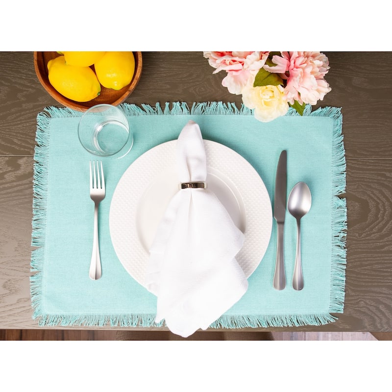 DII Heavyweight Fringed Placemat (Set of 6)