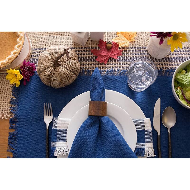 DII Heavyweight Fringed Placemat (Set of 6)