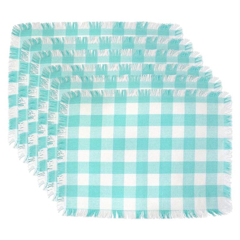 DII Heavyweight Fringed Placemat (Set of 6)