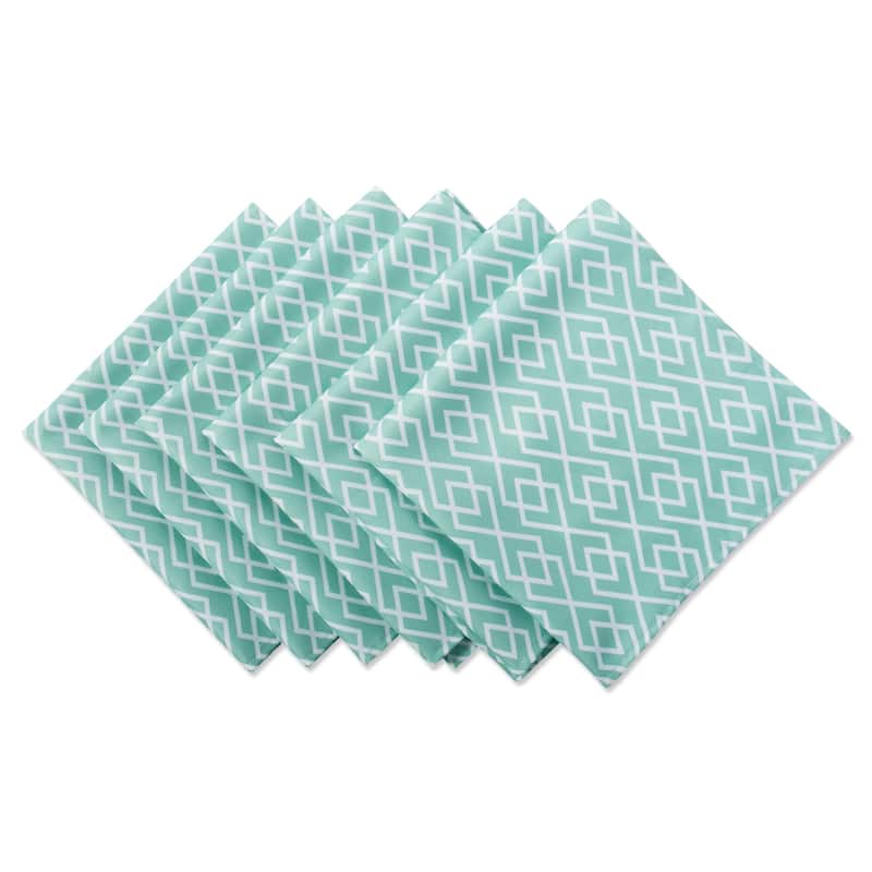 DII Outdoor Napkin (Set of 6) - Aqua Diamond