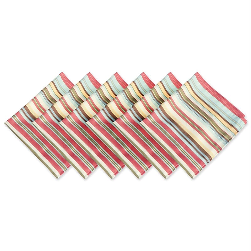 DII Outdoor Napkin (Set of 6) - Stripe Summer