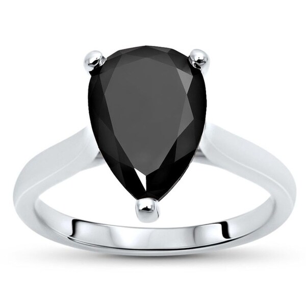 Overstock black diamond ring on sale
