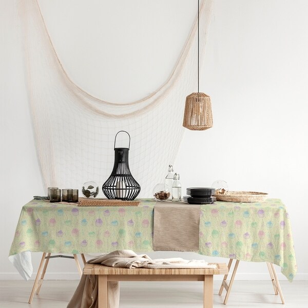 Classic Cupcake Pattern Rectangle Tablecloth - 58 x 102