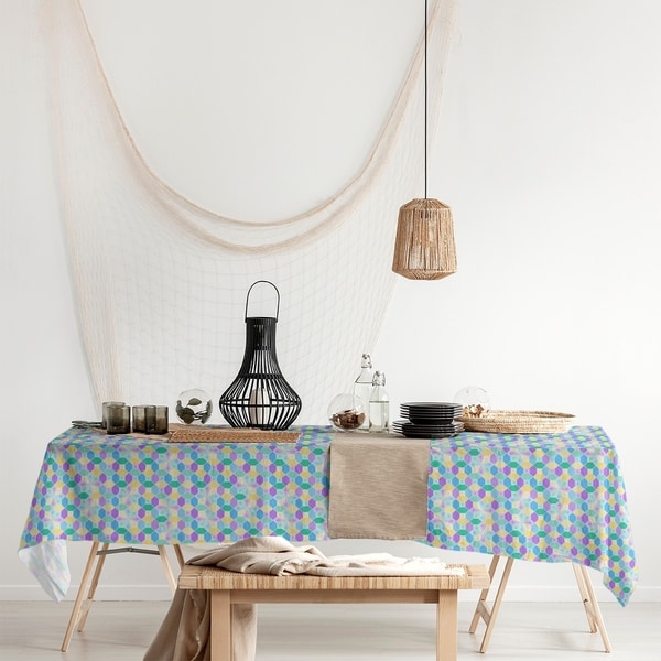 Stained Glass Pattern Rectangle Tablecloth - 58 x 102. Opens flyout.