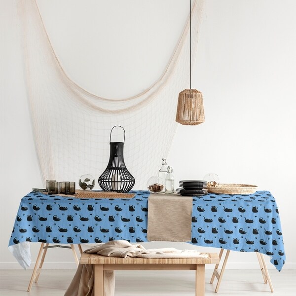 Cat Pattern Rectangle Tablecloth - 58 x 102. Opens flyout.