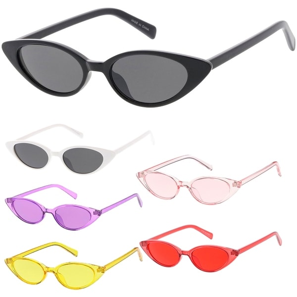Shop Small Tiny Cat Eye Sleek Fashion Sunglasses Overstock 28555793