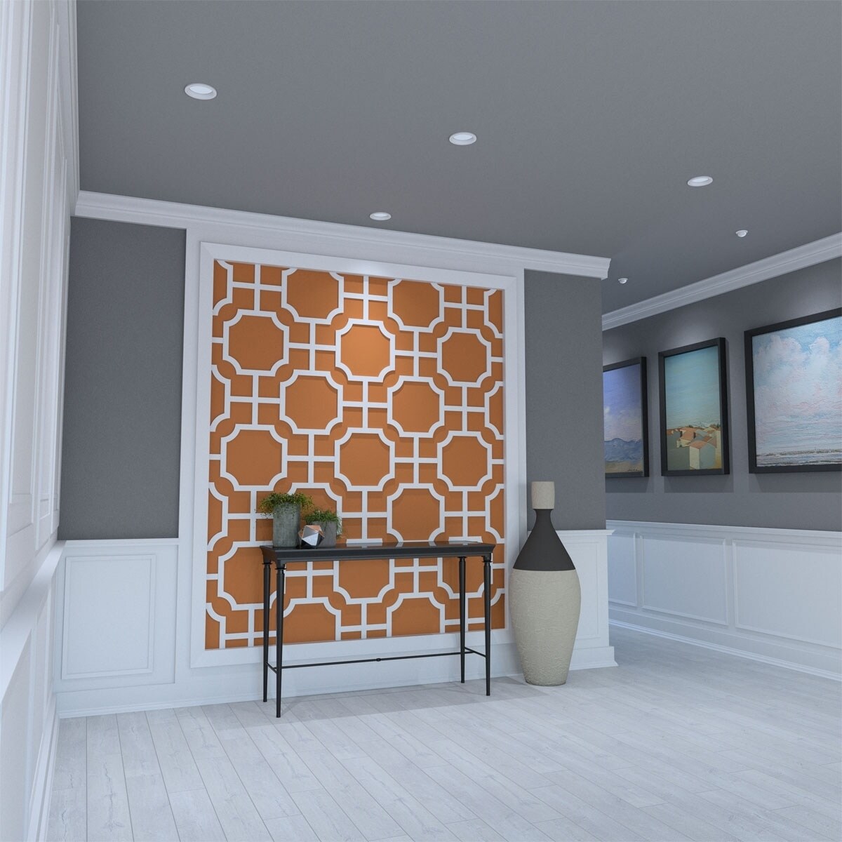 Medium Bradley Decorative Fretwork Wall Panels Pvc