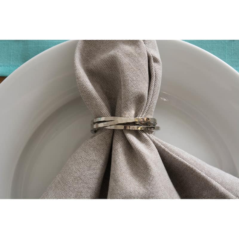 DII Metallic Intertwined Napkin Ring (Set of 6)