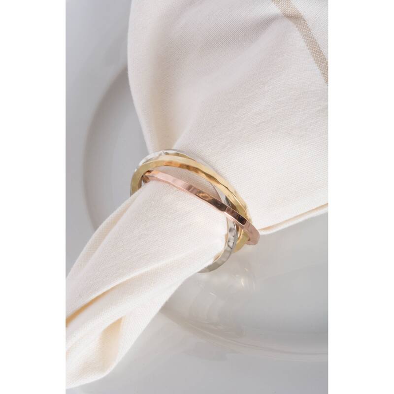 DII Metallic Intertwined Napkin Ring (Set of 6)