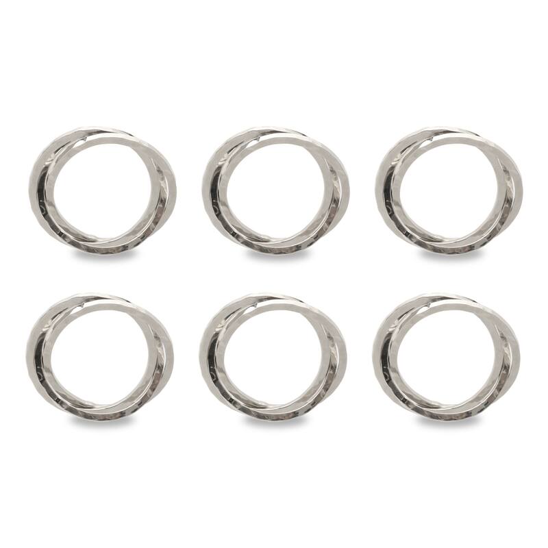 DII Metallic Intertwined Napkin Ring (Set of 6)