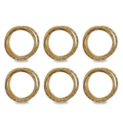 DII Metallic Intertwined Napkin Ring (Set of 6)