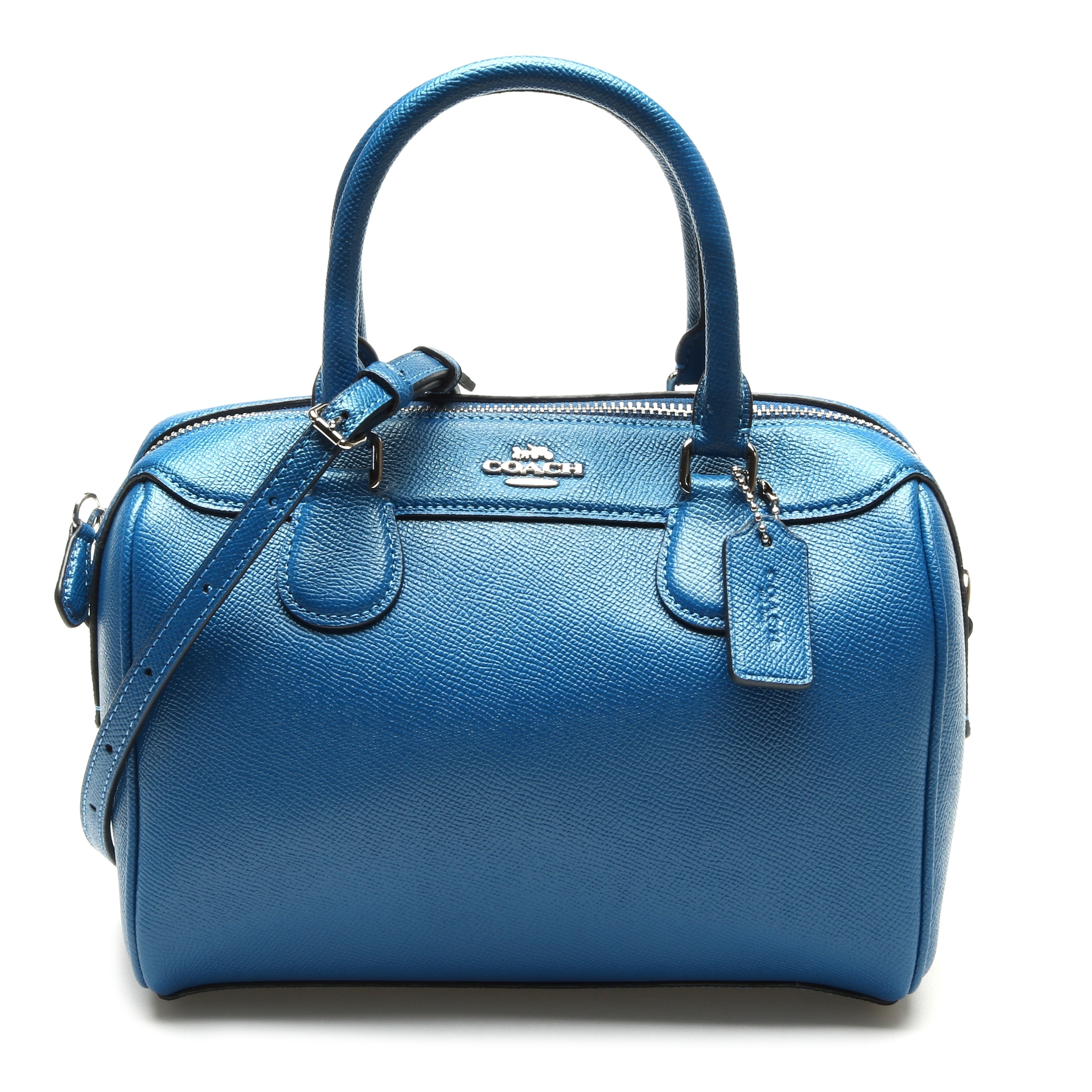 coach mini bennett satchel in crossgrain leather