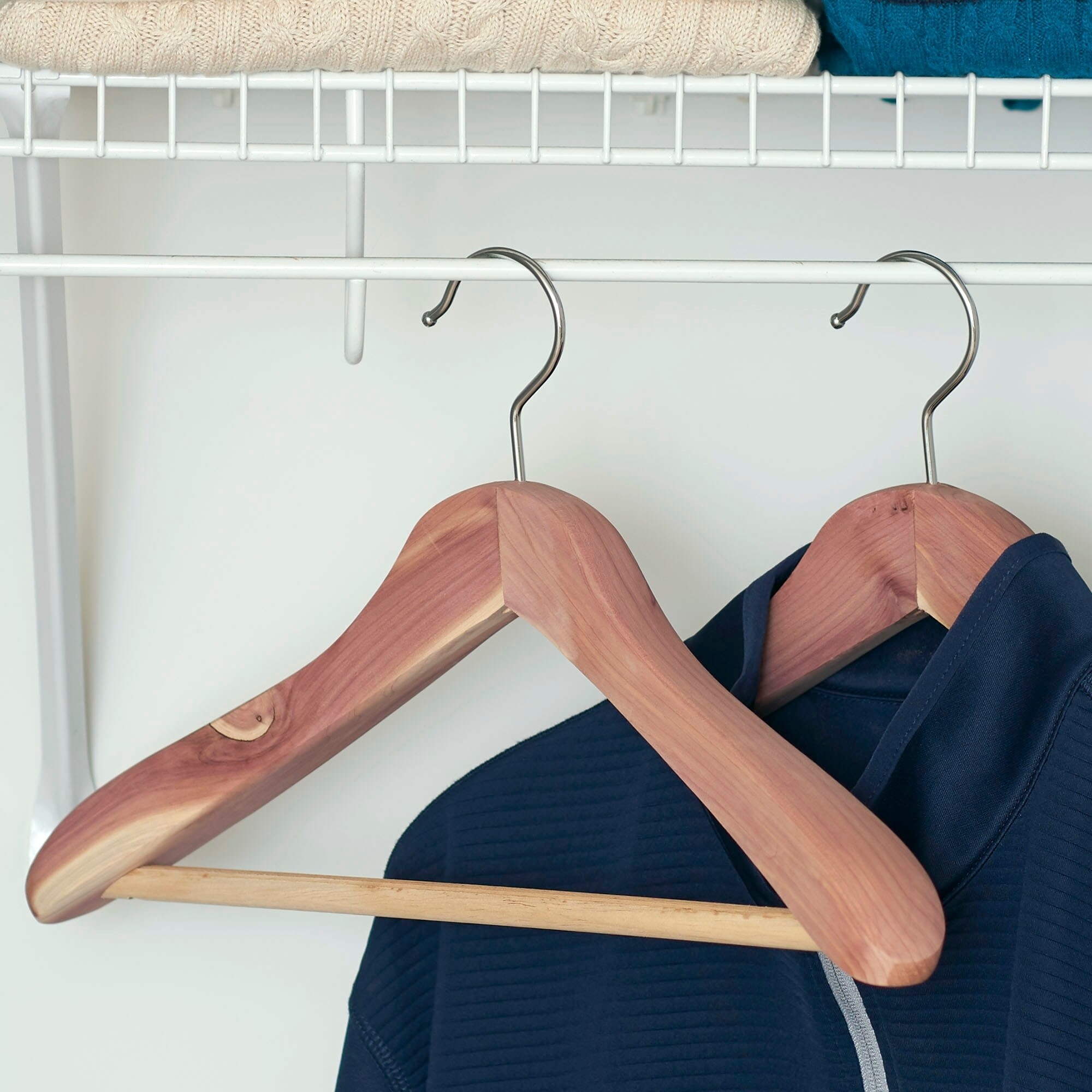 fixed coat hangers