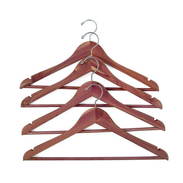 Shop Household Essentials Cedar Garment Closet Hangers 4 Pk