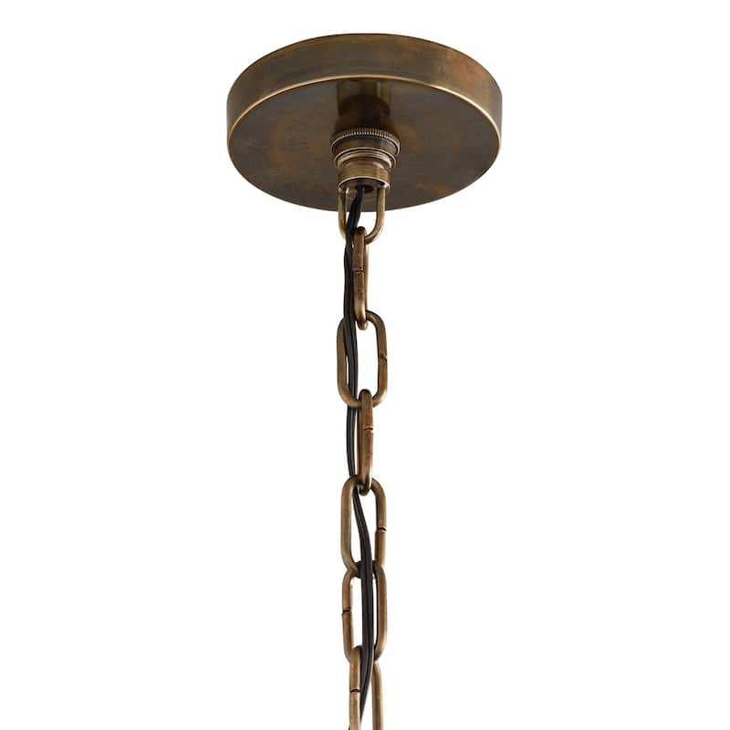 1-light Oxidized Brass Pendant