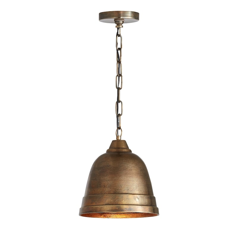 1-light Oxidized Brass Pendant