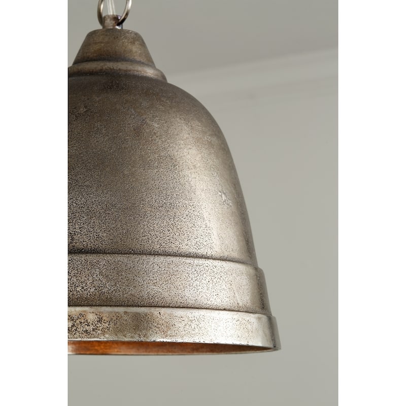 1-light Oxidized Nickel Pendant