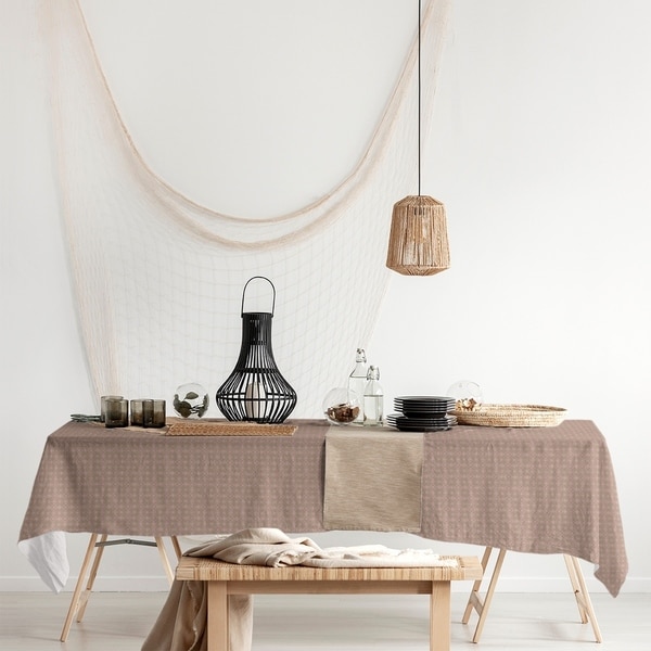 Two Color Doily Pattern Rectangle Tablecloth - 58 x 102. Opens flyout.