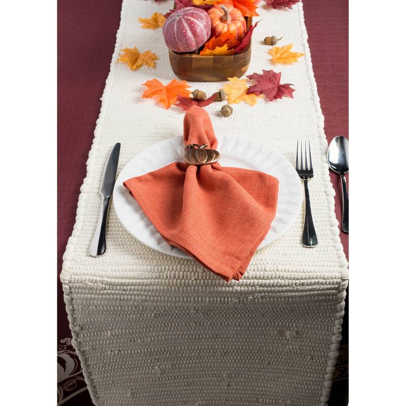 DII Solid Chindi Table Runner