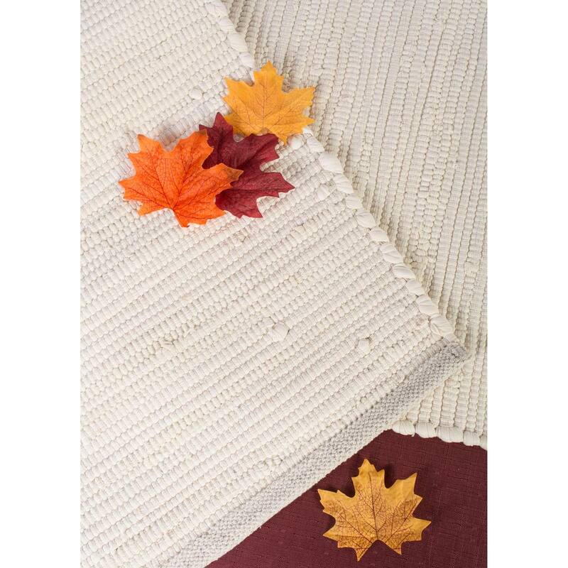 DII Solid Chindi Table Runner