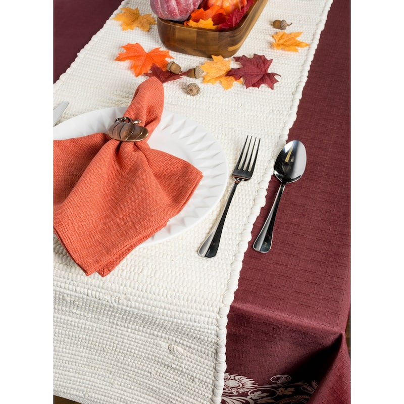 DII Solid Chindi Table Runner