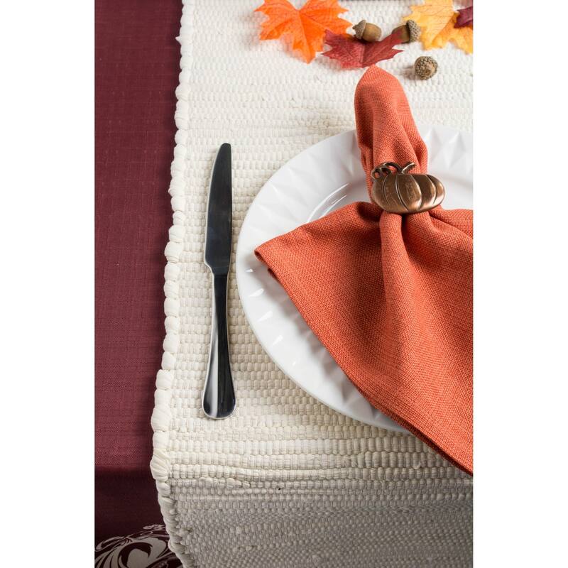 DII Solid Chindi Table Runner