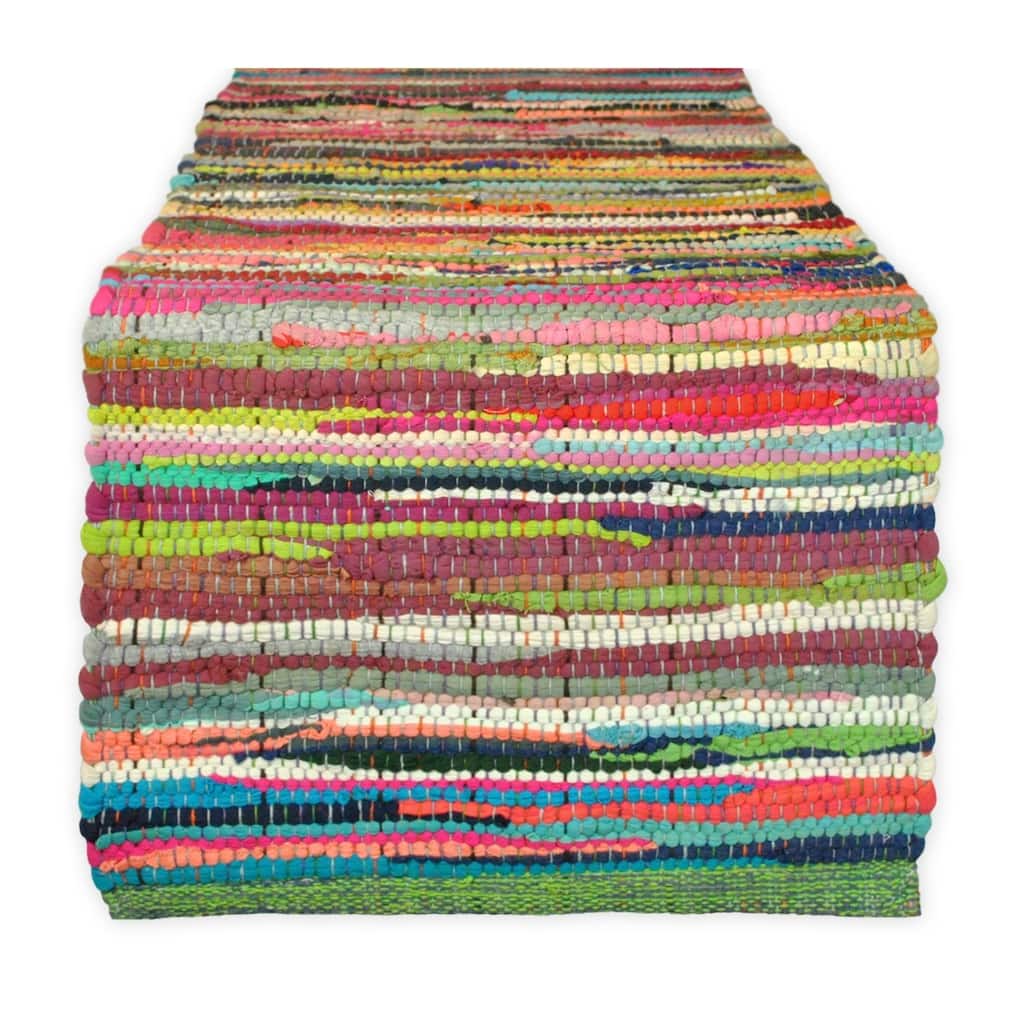 DII Solid Chindi Table Runner
