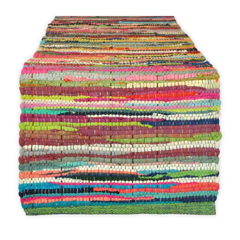 DII Solid Chindi Table Runner