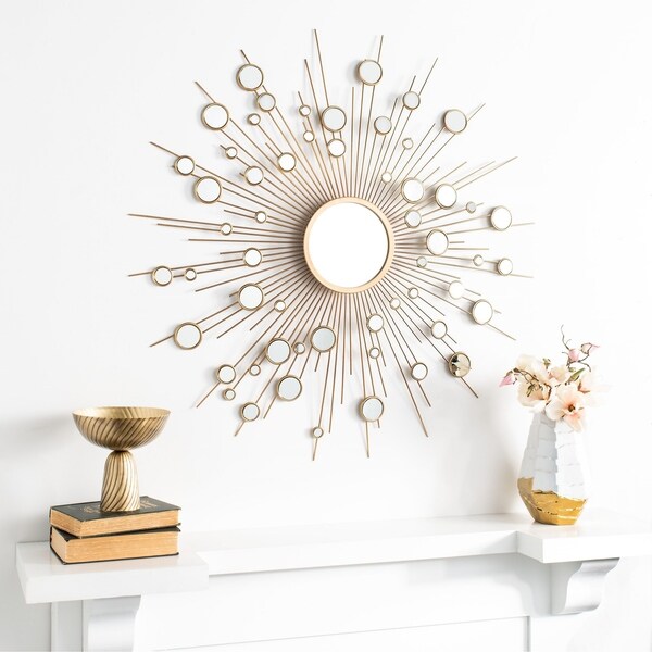 Safavieh 41" Ariah Sunburst Mirror - Gold - 41" x 2" x 41"