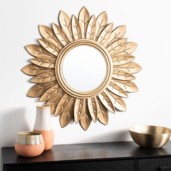 Safavieh 30" Alba Sunburst Mirror - Gold - 30.3" x 1.5" x 30.3"