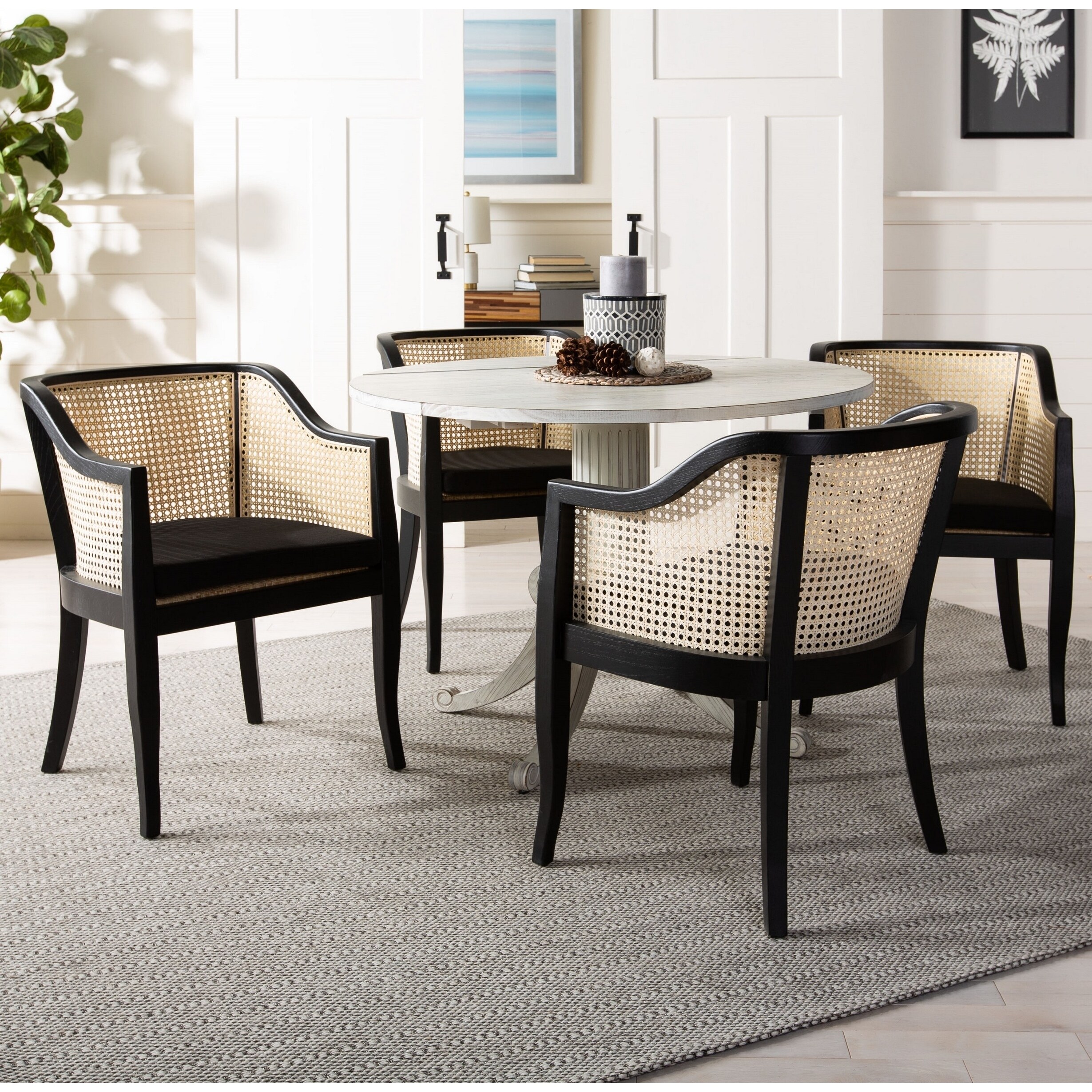 safavieh rina cane dining chair