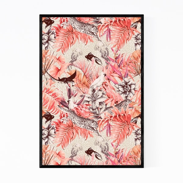 Noir Gallery Tropical Floral Botanical Nature Framed Art Print