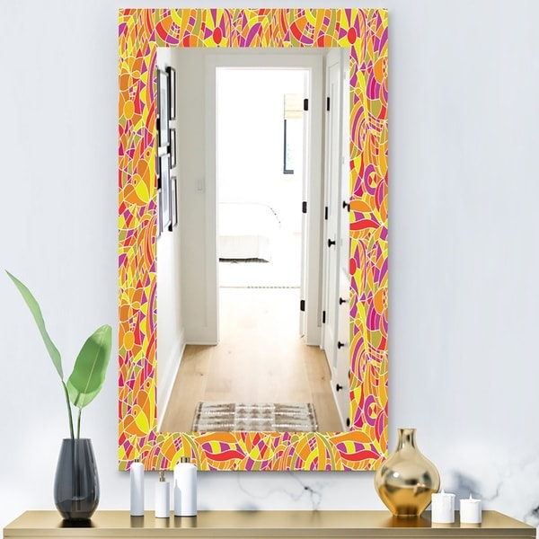 Designart 'Hand' Modern Mirror - Wall Mirror - Gold
