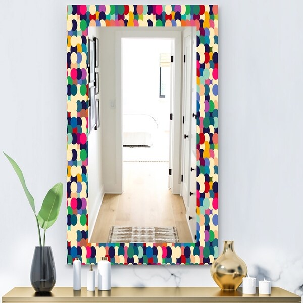 Designart 'Circular Dance 7' Modern Mirror - Wall Mirror - Gold